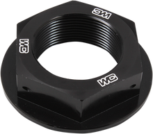 WORKS CONNECTION Steering Stem Nut - Black - Yamaha 24-370