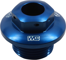 WORKS CONNECTION Steering Stem Nut - Blue - KTM 24-400