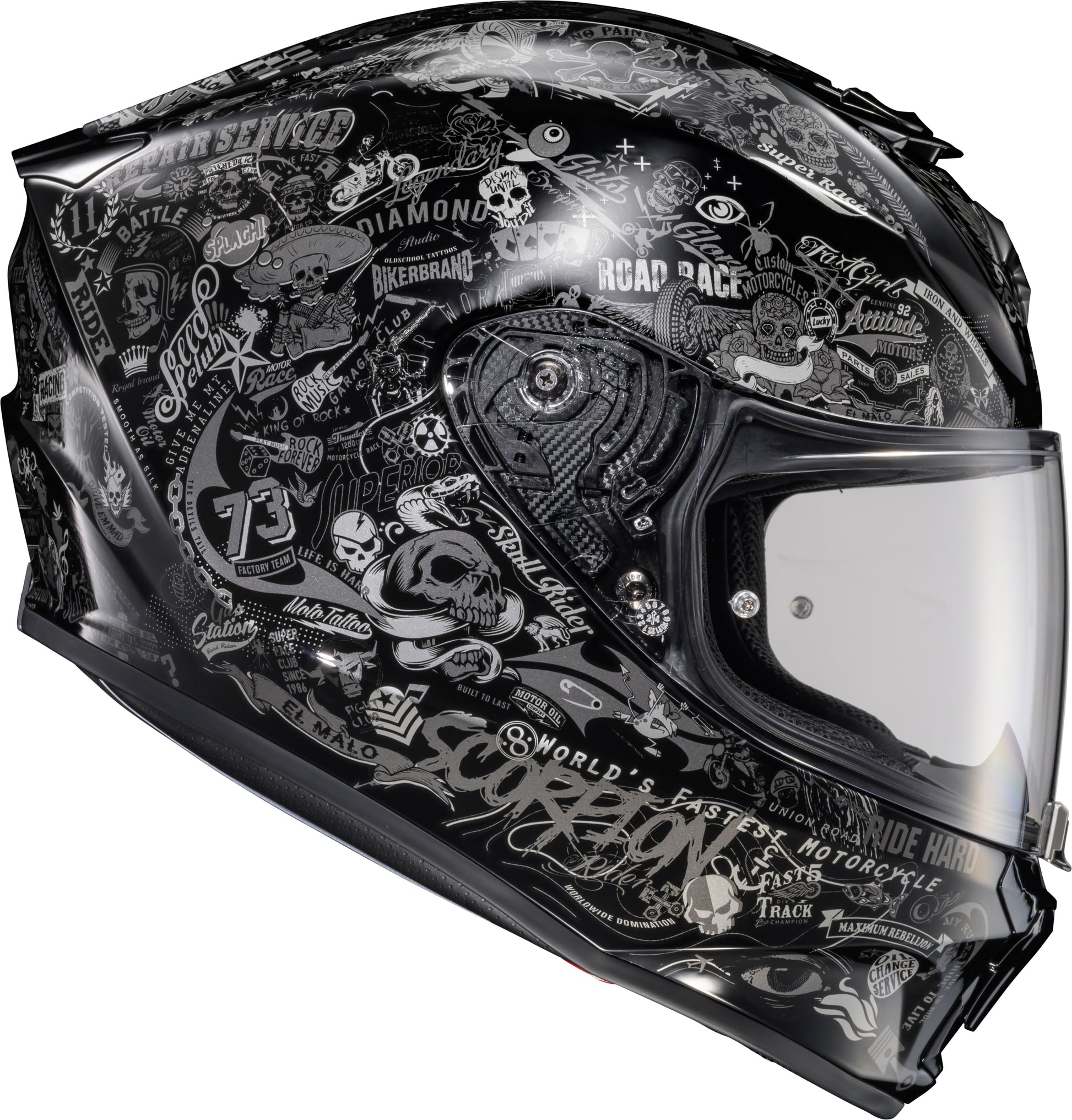 Exo R330 Full Face Helmet Shake 2 Black Lg