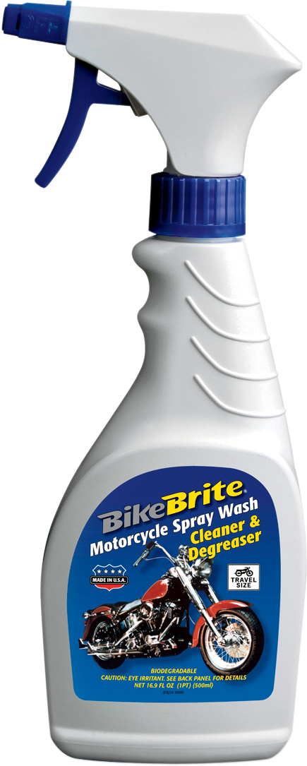 BIKE BRITE Spray Wash - 16.9 US fl oz. - Travel Size - Spray Bottle MC44TR