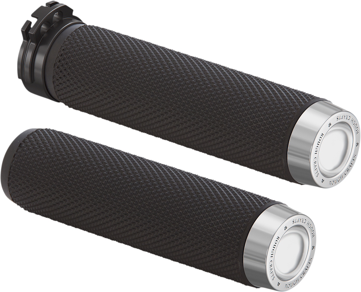 ROUGH CRAFTS Grips - Knurled - TBW - Black RC-500-002