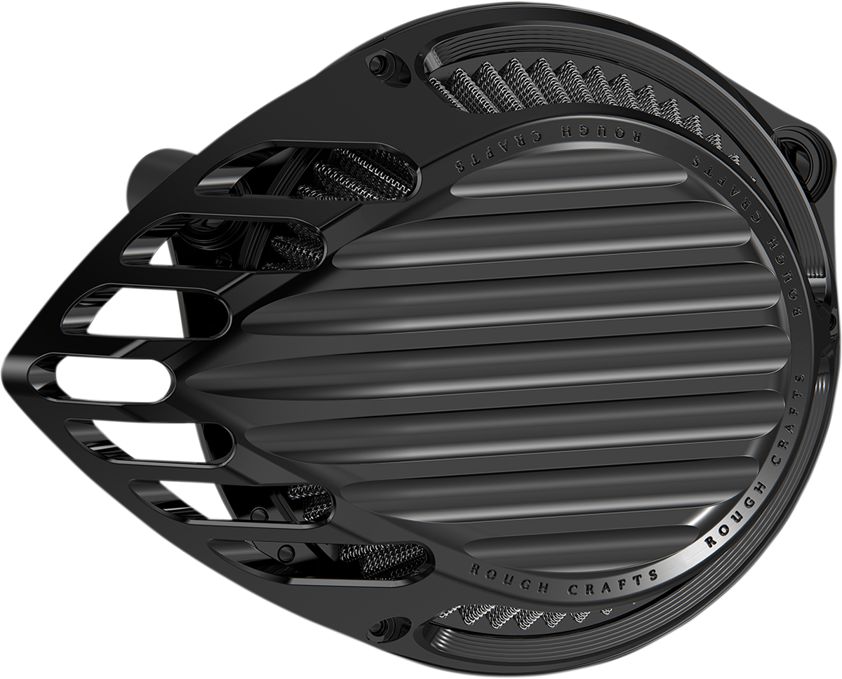 ROUGH CRAFTS Finned Air Cleaner - Black RC-600-000