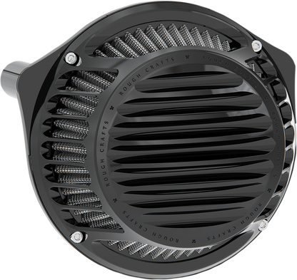 ROUGH CRAFTS Round Air Cleaner - Black RC-600-011