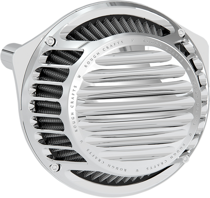 ROUGH CRAFTS Round Air Cleaner - Chrome RC-600-015