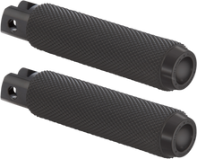 ROUGH CRAFTS Driver Pegs - Black - Knurled RC-400-004