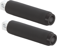 ROUGH CRAFTS Passenger Pegs - Black - Knurled RC-400-006