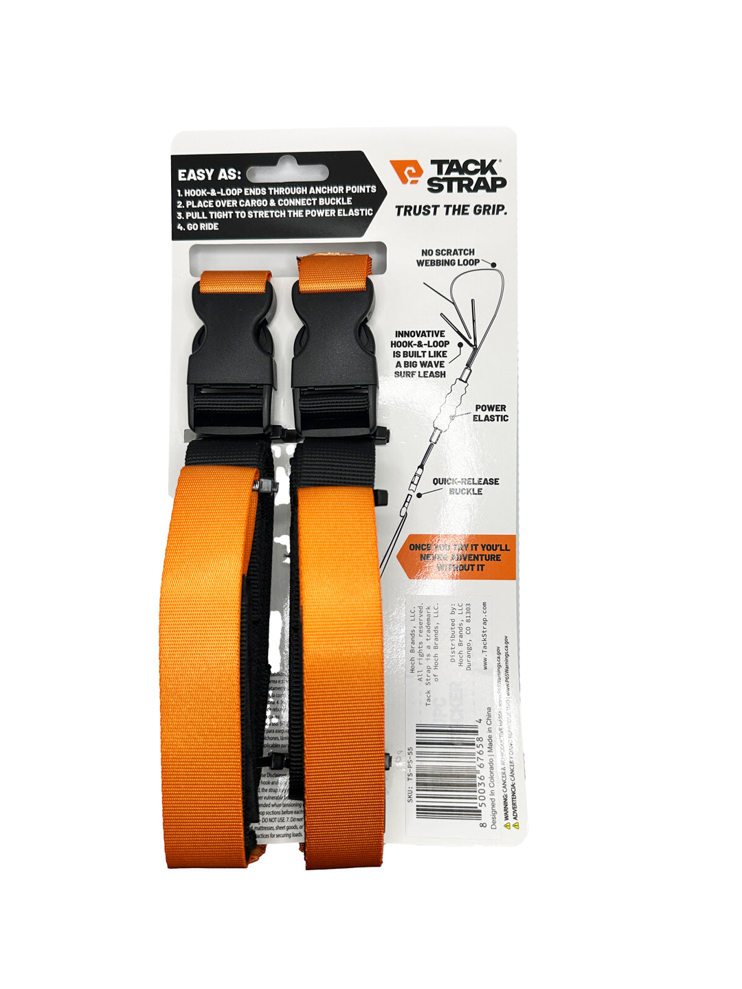 Power Strap   5.5ft 2/Pk 5.5ft Long X 1in Wide