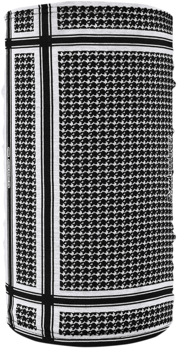 ZAN HEADGEAR Motley Tube® Fleece Lined - Houndstooth - Black and White TF235BW