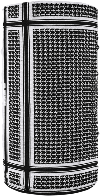 ZAN HEADGEAR Motley Tube® Fleece Lined - Houndstooth - Black and White TF235BW