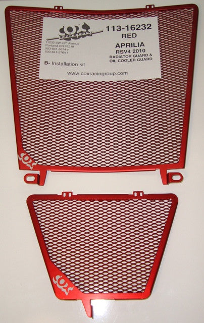 Cox Racing Radiator Guards for the Aprilia RSV4 and Tuono V4 (2010+)