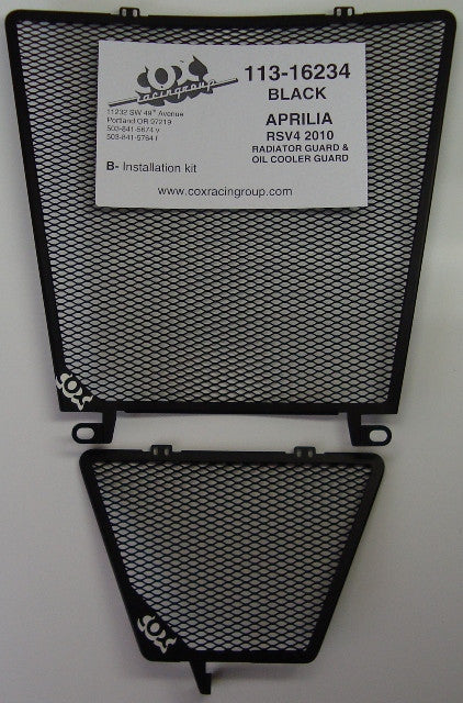 Cox Racing Radiator Guards for the Aprilia RSV4 and Tuono V4 (2010+)