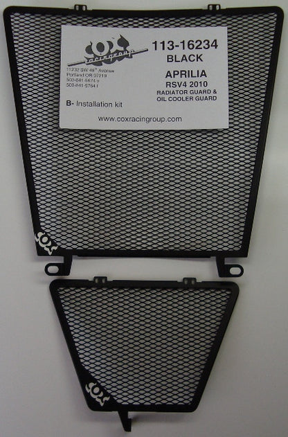 Cox Racing Radiator Guards for the Aprilia RSV4 and Tuono V4 (2010+)