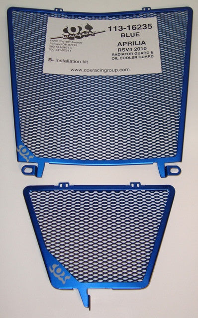 Cox Racing Radiator Guards for the Aprilia RSV4 and Tuono V4 (2010+)