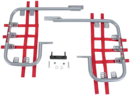 DG PERFORMANCE Nerf Bars - TRX250EX - Silver/Red 54-2500