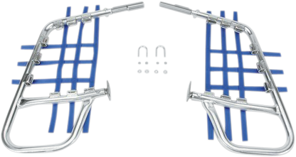 DG PERFORMANCE Nerf Bars - LT250R - Natural/Blue 60-6230