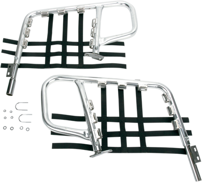 DG PERFORMANCE Nerf Bars - LT250R - Natural/Black 60-6235