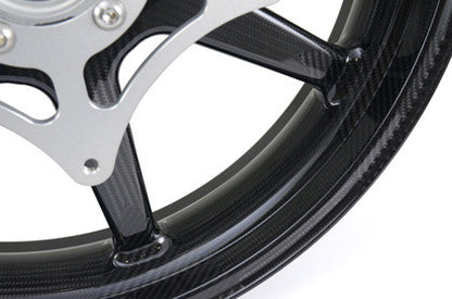 BST Panther TEK 7 Spoke Carbon Fiber Front Wheel for the BMW R nineT (2014-2016) - w/ Rotor mounted ABS ring - 3.5 x 17