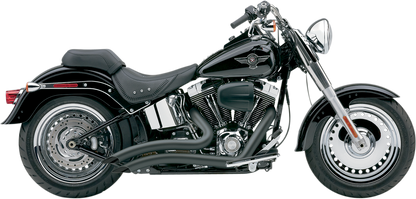 COBRA Speedster Swept Short Exhaust - Black - '07-'11 Softail 6224B