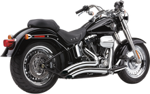 COBRA Speedster Swept Short Exhaust - Chrome - '12-'17 Softail 6225