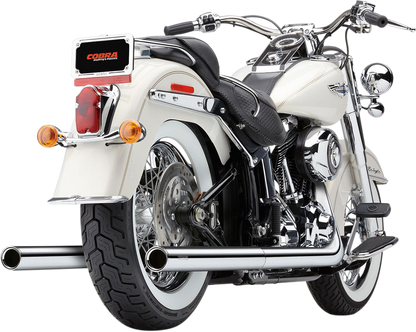 COBRA True Dual Exhaust - Billet Tip - '07-'11 Softail 6985