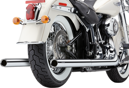COBRA True Dual Exhaust - Billet Tip - '12-'17 Softail 6986