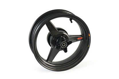 BST Diamond TEK 3 Spoke Carbon Fiber Front / Rear Wheel for the Kawasaki Z125 Pro - 3.5 x 12