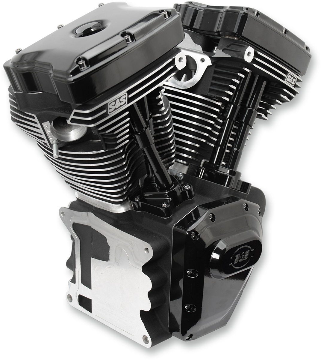 S&S CYCLE T124 Long Block Engine - Black - FXD | FXDWG 310-0900A