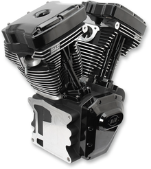 S&S CYCLE T124 Long Block Engine - Black - FXD | FXDWG 310-0900A
