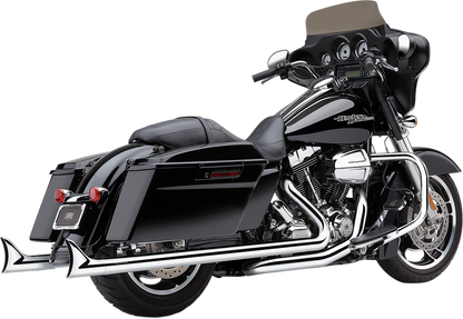 COBRA Dual Speedster Exhaust - Chrome - Fishtail - '17-'19 Dresser 6975