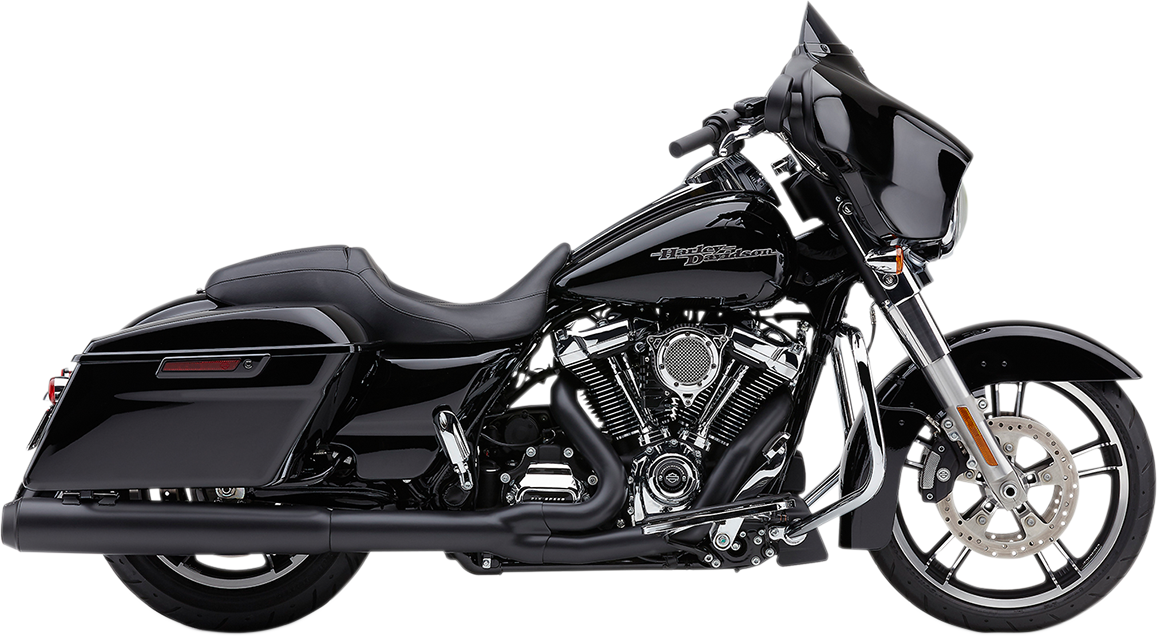 COBRA Powr-Flo 2:1 Exhaust - Black - '17-'20 FL 6451RB