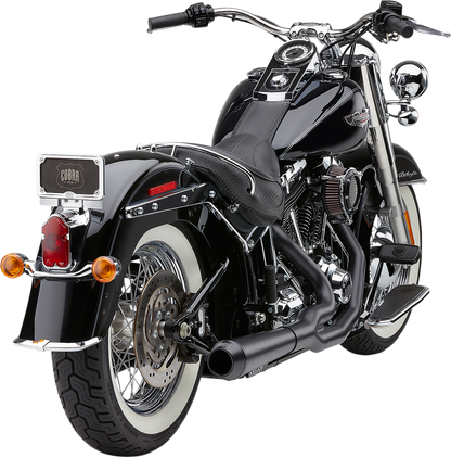COBRA El Diablo Exhaust - Black - '12-'17 Softail 6483B