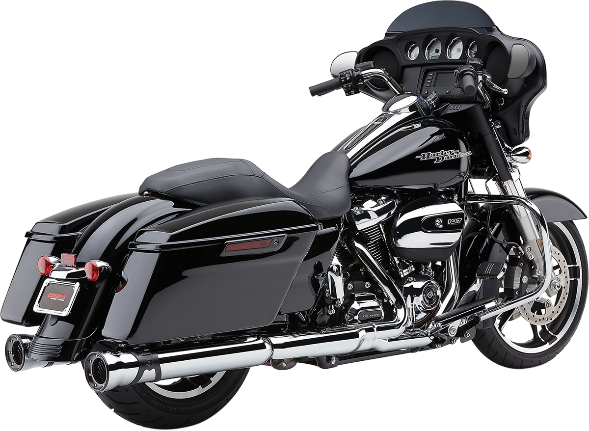 COBRA Race Pro Mufflers - Chrome - FL 6216