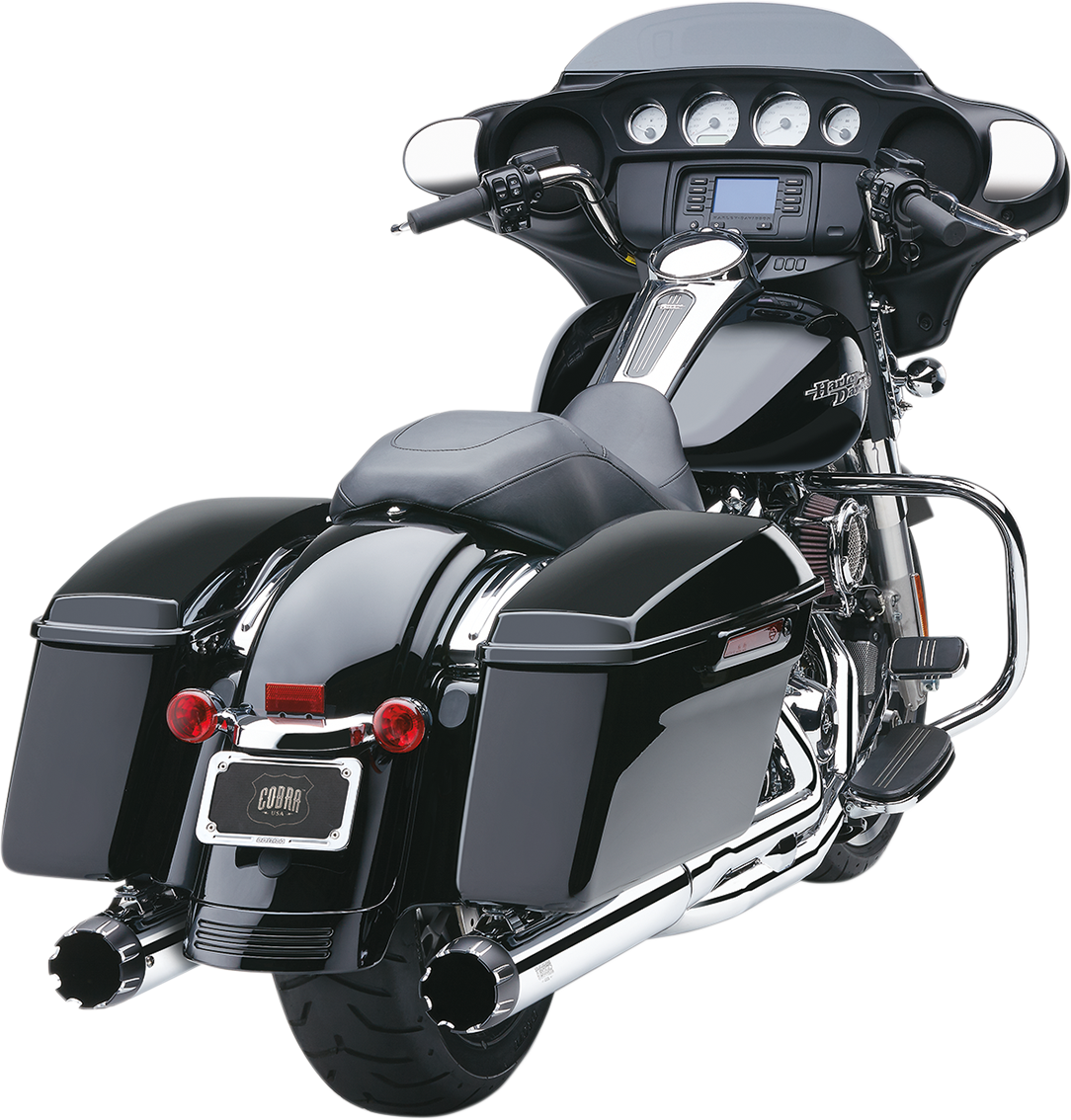 COBRA 4" Mufflers for '95-'16 FL - Chrome 6266