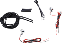 CUSTOM DYNAMICS Micro Turn Signals - Red -Chrome CD-MICRO-R-C
