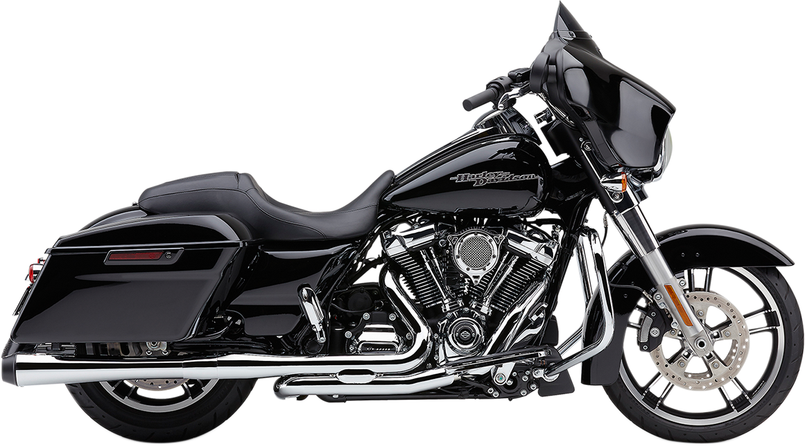 COBRA El Diablo 4" Mufflers for FL - Chrome/Black 6208