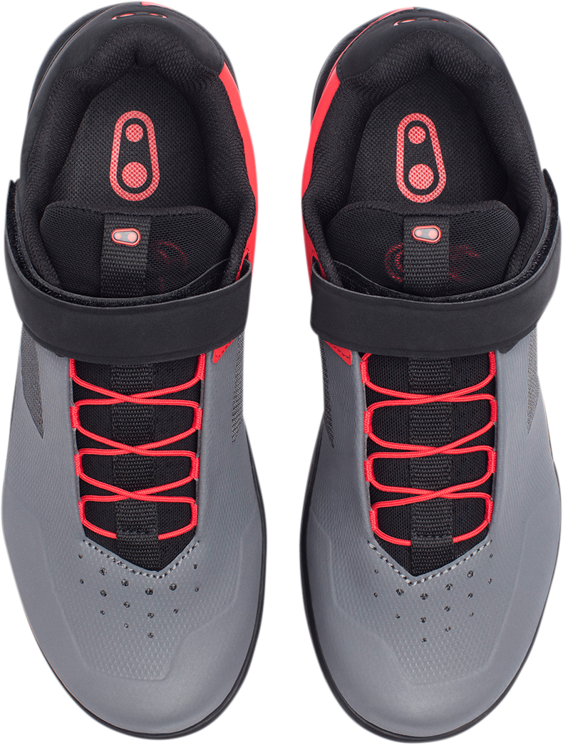 CRANKBROTHERS Stamp Speed Lace Flat Shoes - Gray/Red - US 12.5 STS07030A-12.5