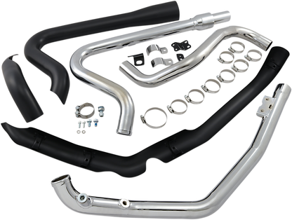COBRA True Dual Headpipes - Black - Dresser 6257RB