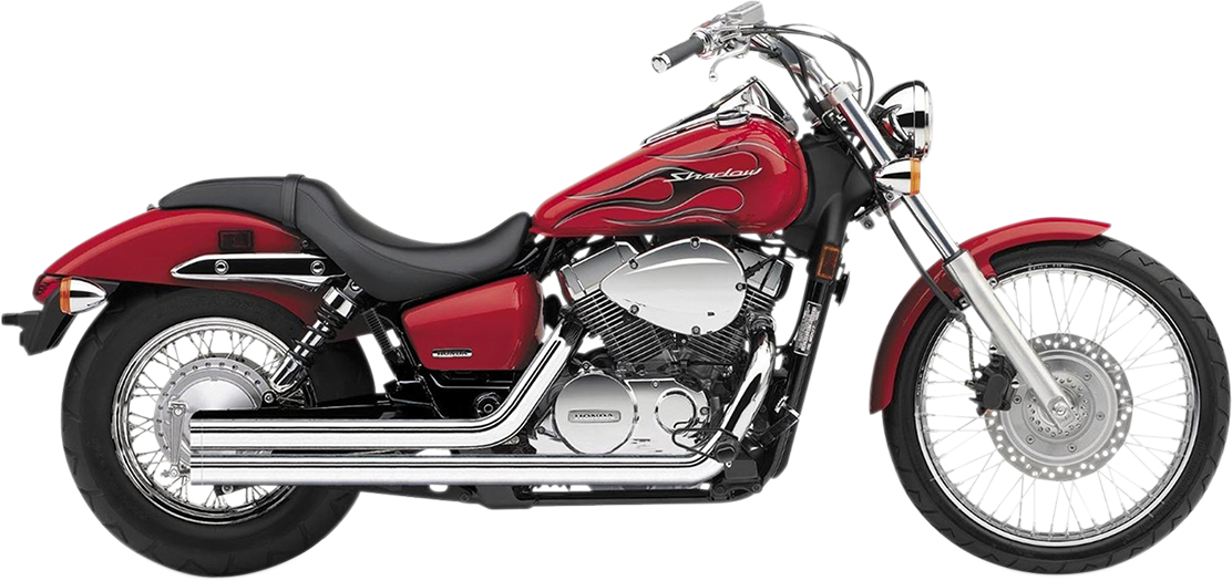 COBRA Streetrod Straight Cut Exhaust System - Chrome 3718T