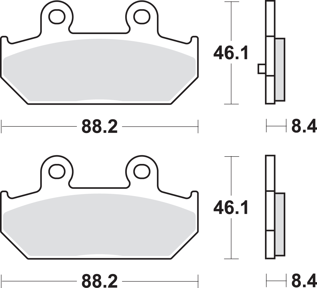 SBS Scooter Brake Pads - Burgman 182MS