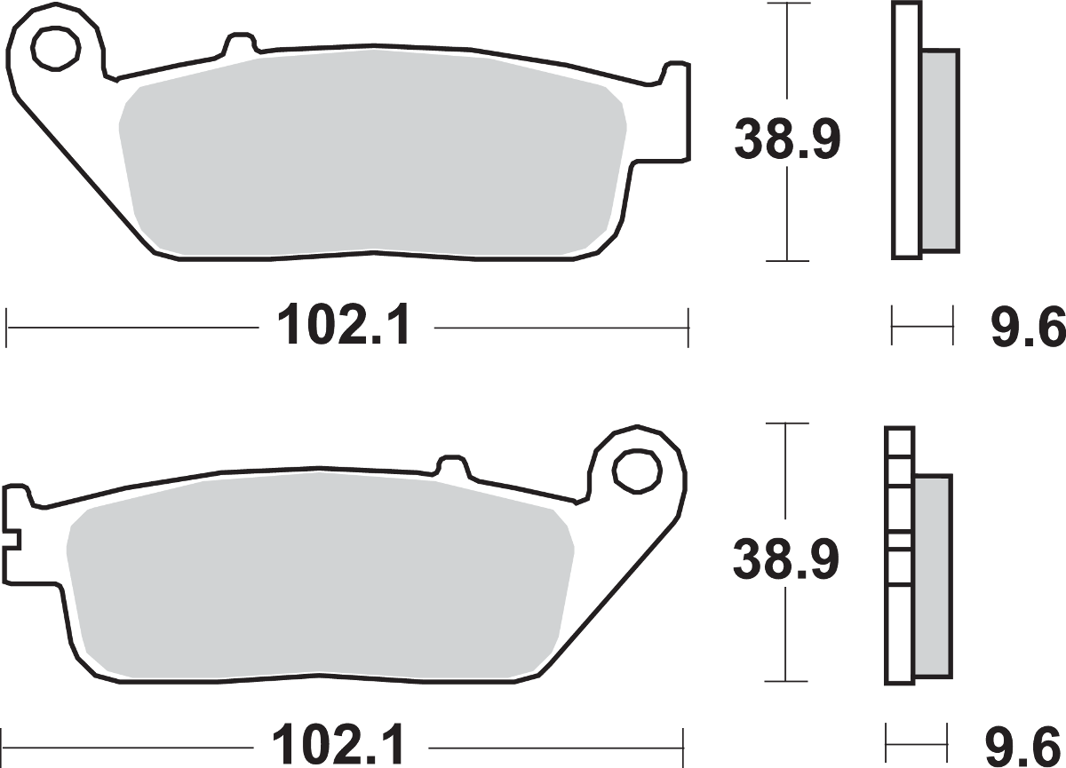 SBS HS Brake Pads - Honda 700HS