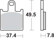 SBS HS Brake Pads - Kawasaki - 838HS 838HS