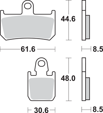 SBS HS Brake Pads - Yamaha - 839HS 839HS