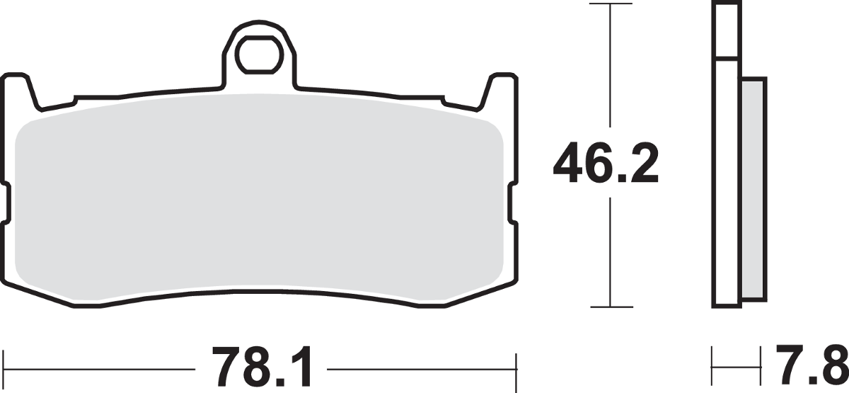 SBS Dual Carbon Brake Pads - Triumph 864DC