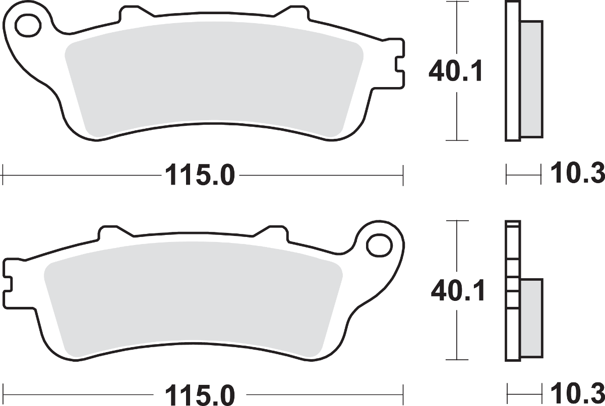 SBS LS Brake Pads - Honda GL 1800 880LS