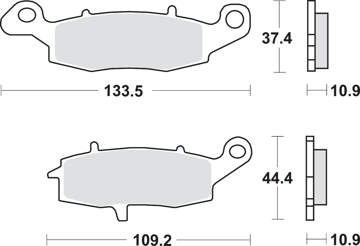 SBS LS Brake Pads - Kawasaki/Suzuki 886LS