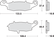 SBS LS Brake Pads - Kawasaki/Suzuki 886LS