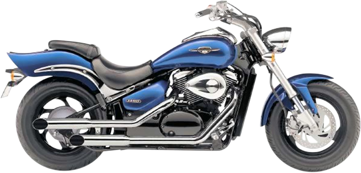 COBRA Classic Slashcut Exhaust - Chrome 3167SC