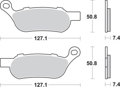 SBS Brake Pads - Harley-Davidson - 854H.LS 854H.LS