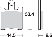 SBS HS Brake Pads - FJR 1300 - 740HS 740HS