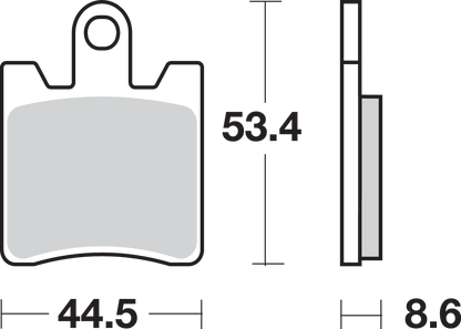 SBS HS Brake Pads - FJR 1300 - 740HS 740HS